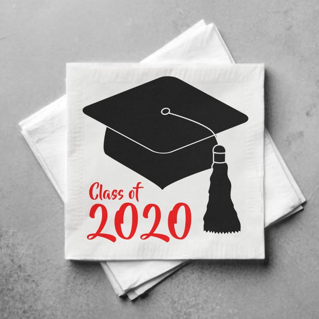 Red Class Year Färg Pappersservett (Skapare uppladdad)