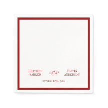 Red Classic enkel, minimalistisk Bröllop