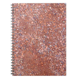 Red Clay Court, Gravel, Shale Stone Brick, Tennis Anteckningsbok Med Spiral