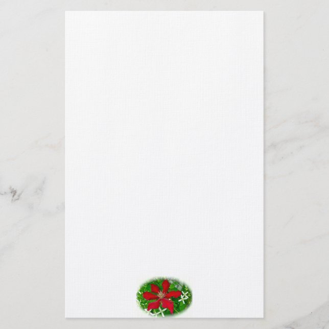 Red Clematis God jul Brevpapper (Framsida)