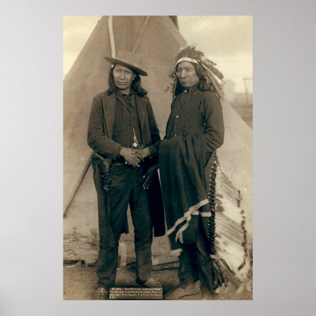 Red Cloud and American Horse - 1891 Poster (Framsidan)
