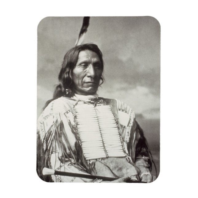 Red Cloud Chief (1822-1909) 1880 (b/w bild) Magnet (Vertikal)