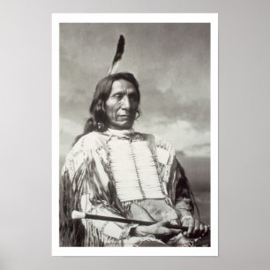 Red Cloud Chief (1822-1909) 1880 (b/w bild) Poster