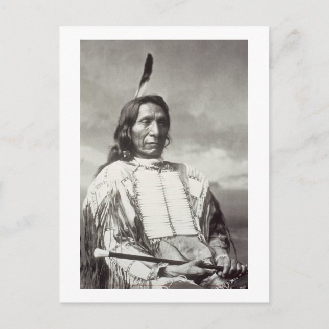 Red Cloud Chief (1822-1909) 1880 (b/w bild) Vykort (Framsida)