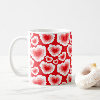 Red Cloud Heart Valentine Coffee Mugg