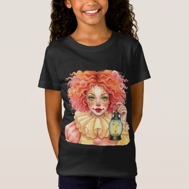 Red Clown with a Lantern T Shirt (Framsida)
