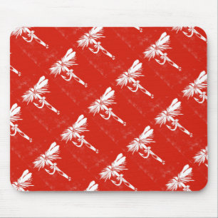 "Red Coachman" Trout Fly Mousepad Musmatta
