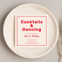 Red Cocktails & Drinks Fold Typography-Vuxen