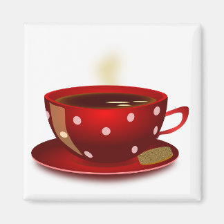 Red Coffee Kopp Magnet
