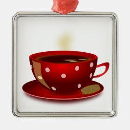 Red Coffee Kopp Ornament