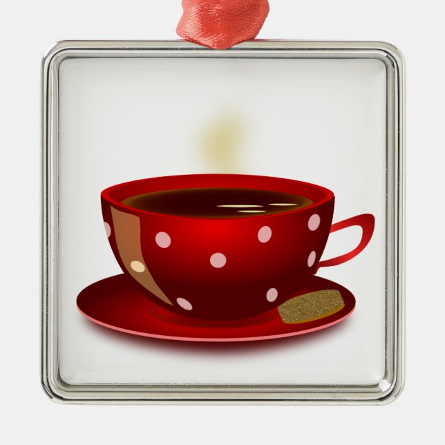 Red Coffee Kopp Ornament (Framsidan)