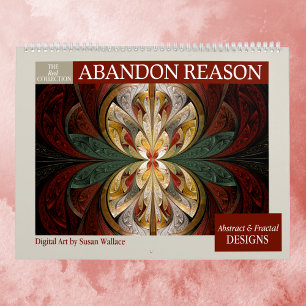 Red Collection Abstrakt Fractaler 2026 Kalender