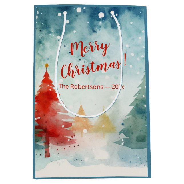 Red Colorful Gräs Träd (Framsidan)