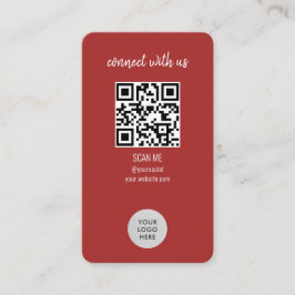 Red Connect with US QR-kod Visitkort
