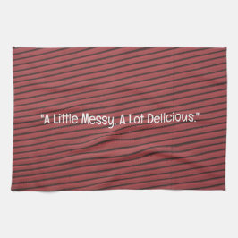 Red Corrugated Steel Kitchen Towel Kökshandduk
