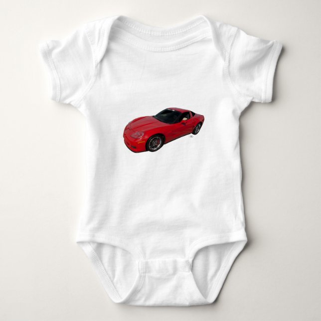 Red Corvette T Shirt (Framsida)
