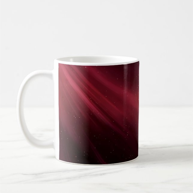 Red Cosmic Dust Space Beauty Kaffemugg (Vänster)