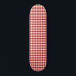 Red Cottagecore Gingham Checks Mini Skateboard Bräda 18,5 Cm<br><div class="desc">Red Cottagecore Gingham trendig Aestesidesign</div>