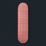 Red Cottagecore Gingham Checks Mini Skateboard Bräda 18,5 Cm<br><div class="desc">Red Cottagecore Gingham trendig Aestesidesign</div>