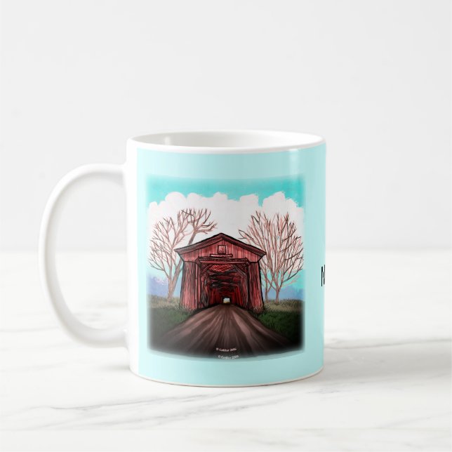 Red Covered Bridge Kaffemugg (Vänster)