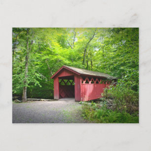 Red Covered Bridge Vykort