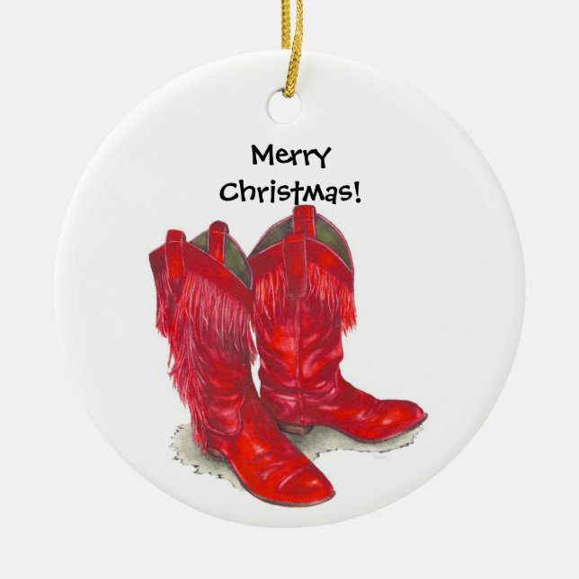 Red Cowboy Boots ornament (Framsidan)