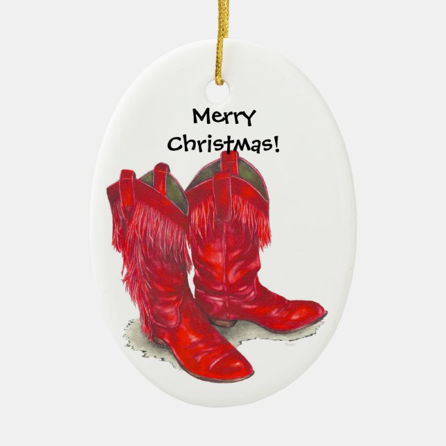 Red Cowboy Boots ornament (Framsidan)