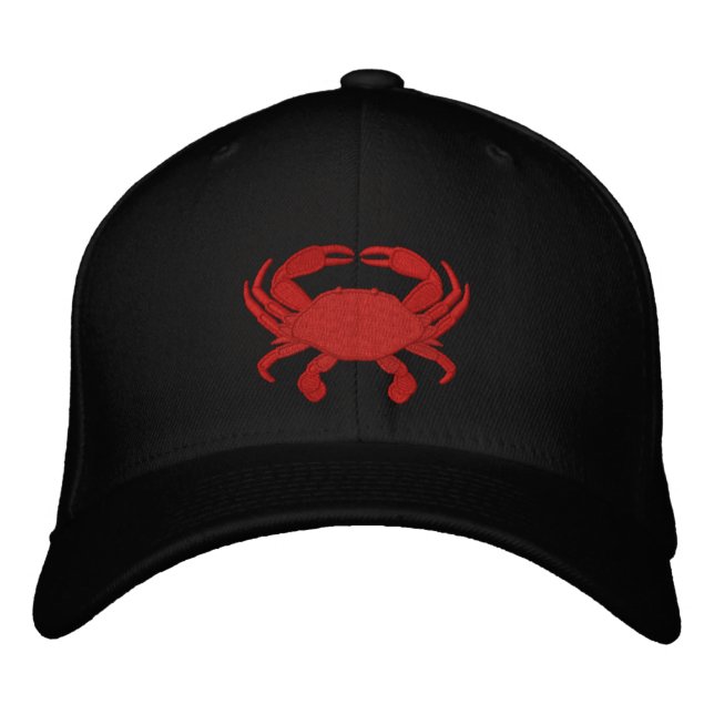 Red Crab Embroized Cap Broderad Keps (Framsida)