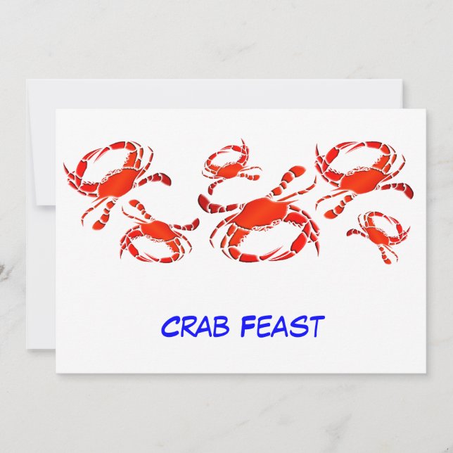 Red Crab Feed Inbjudningar (Framsida)
