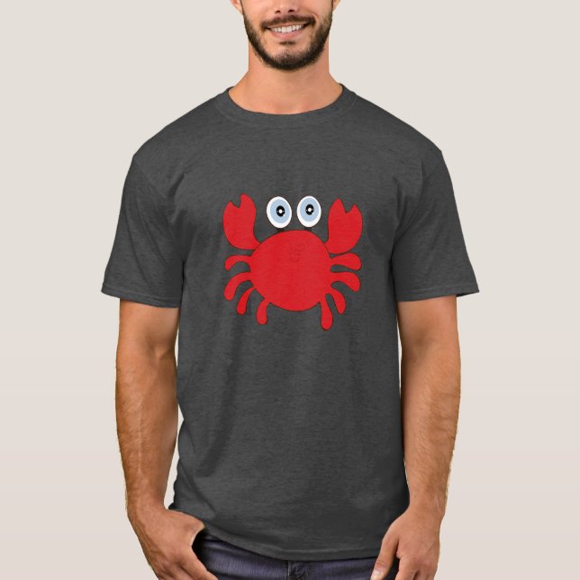 Red Crab Food Anpassningsbar T Shirt (Framsida)
