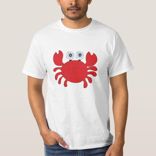Red Crab Food Anpassningsbar T Shirt (Framsida)