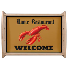 Red Crab Lobster-restaurangen Välkommen Shop Perso Frukostbricka