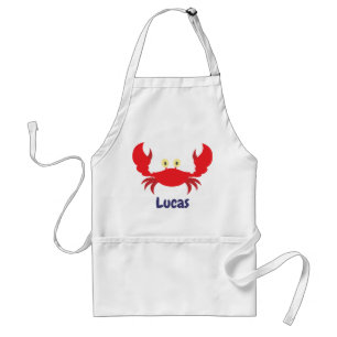 Red Crab Personlig Apron Förkläde