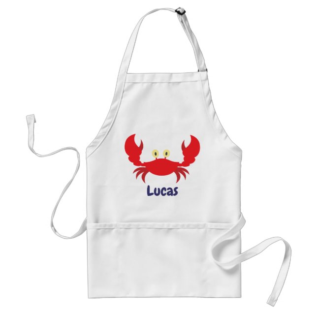 Red Crab Personlig Apron Förkläde (Framsidan)