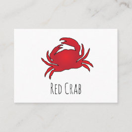 Red Crab Visitkort
