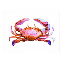 Red Crab Watercolor Skriv ut