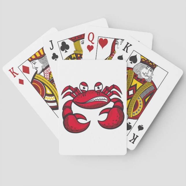 Red Crabby Crab Casinokort (Baksidan)