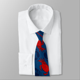Red Crabs Navy Blue Lobsters Slips