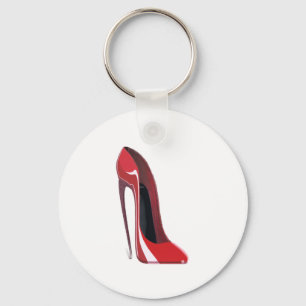 Red Crazy Heel Stiletto Shoe Art Nyckelring