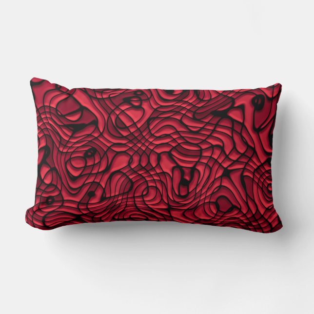 Red Crazy Psycho Design Dekorativ kudde (Framsida)