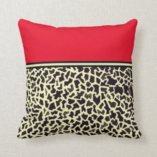 Red Cream Leopard Kudde
