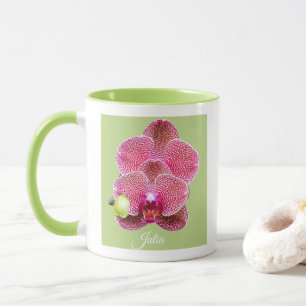 Red Cream Phal. Orchids Coffee Kopp Mugg