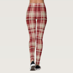Red Cream Play Rand Leggings
