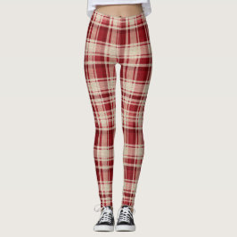 Red Cream Play Rand Leggings