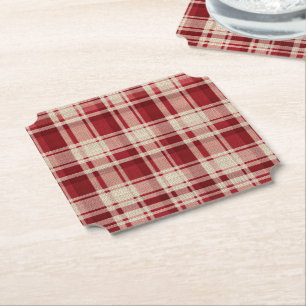 Red Cream Play Rand Underlägg Papper