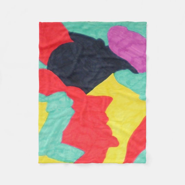 Red Creatures Fleece Blanket (Framsidan)