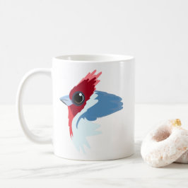 Red-Crested Kardinal Bird  Kaffemugg