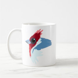 Red-Crested Kardinal Bird  Kaffemugg