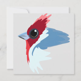 Red-Crested Kardinal Bird Kort