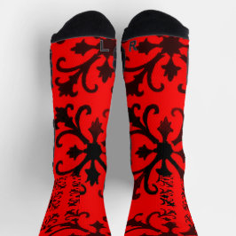 Red Crew Socks